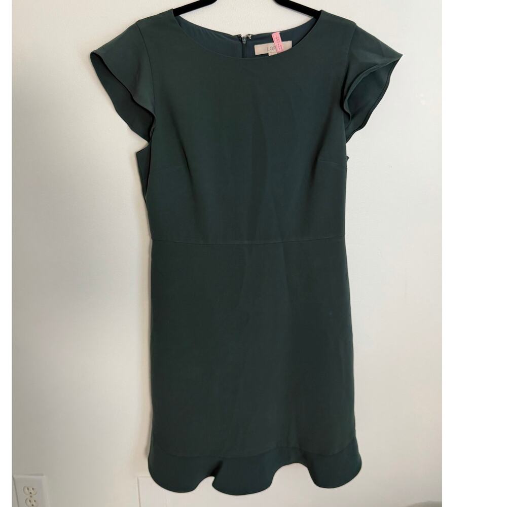 Loft Green Knee length dress size 8